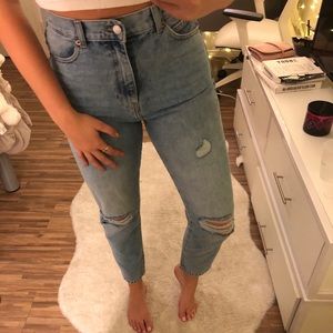 Dr Denim High Rise Light Wash Jeans